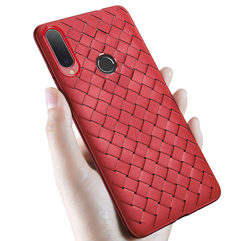 Silikon Hülle Handyhülle Gummi Schutzhülle Leder Tasche für Samsung Galaxy A70S Rot