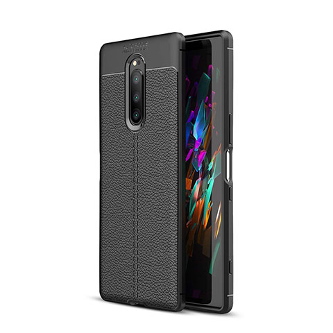 Silikon Hülle Handyhülle Gummi Schutzhülle Leder Tasche für Sony Xperia XZ4 Schwarz