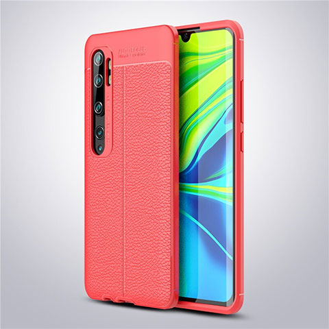 Silikon Hülle Handyhülle Gummi Schutzhülle Leder Tasche für Xiaomi Mi Note 10 Pro Rot