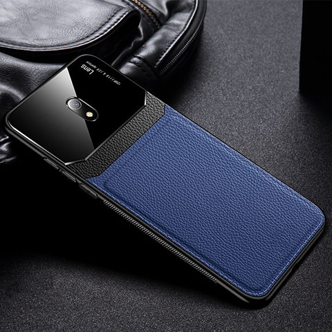 Silikon Hülle Handyhülle Gummi Schutzhülle Leder Tasche für Xiaomi Redmi 8A Blau