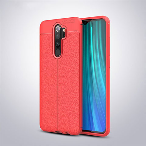 Silikon Hülle Handyhülle Gummi Schutzhülle Leder Tasche für Xiaomi Redmi Note 8 Pro Rot