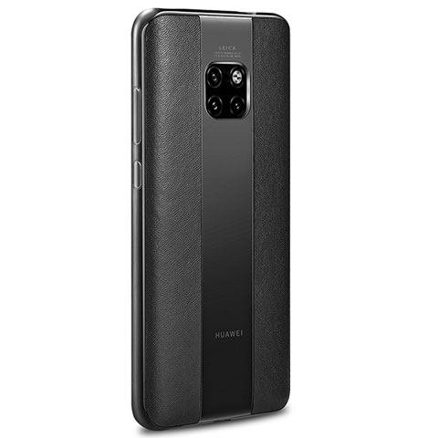 Silikon Hülle Handyhülle Gummi Schutzhülle Leder Tasche H01 für Huawei Mate 20 RS Schwarz