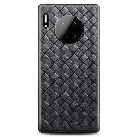 Silikon Hülle Handyhülle Gummi Schutzhülle Leder Tasche H01 für Huawei Mate 30 Pro 5G Schwarz