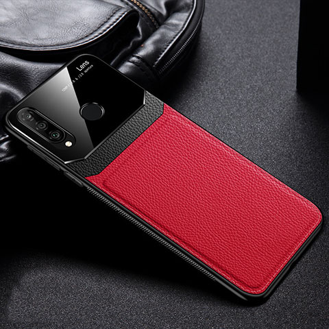 Silikon Hülle Handyhülle Gummi Schutzhülle Leder Tasche H01 für Huawei Nova 4e Rot