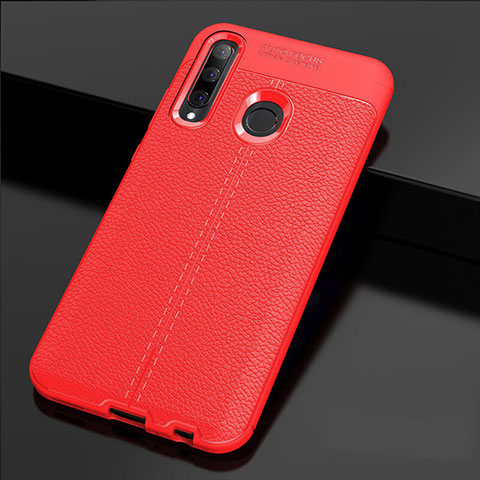 Silikon Hülle Handyhülle Gummi Schutzhülle Leder Tasche H02 für Huawei Honor 10i Rot