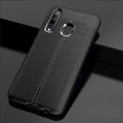 Silikon Hülle Handyhülle Gummi Schutzhülle Leder Tasche H02 für Huawei Honor 10i Schwarz