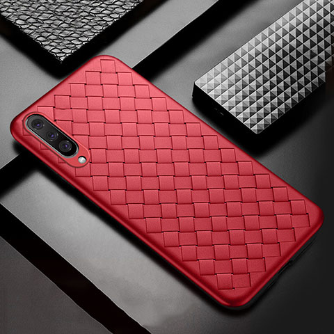 Silikon Hülle Handyhülle Gummi Schutzhülle Leder Tasche H03 für Samsung Galaxy A70 Rot