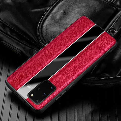 Silikon Hülle Handyhülle Gummi Schutzhülle Leder Tasche H03 für Samsung Galaxy S20 Plus 5G Rot