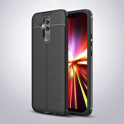 Silikon Hülle Handyhülle Gummi Schutzhülle Leder Tasche H04 für Huawei Mate 20 Lite Schwarz