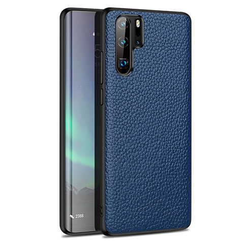 Silikon Hülle Handyhülle Gummi Schutzhülle Leder Tasche H05 für Huawei P30 Pro New Edition Blau