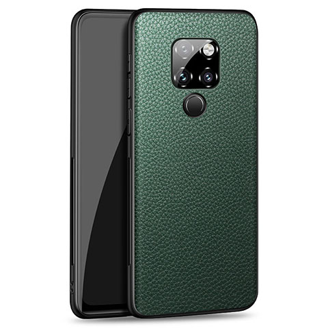 Silikon Hülle Handyhülle Gummi Schutzhülle Leder Tasche H06 für Huawei Mate 20 Grün