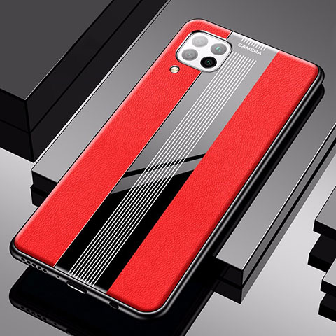 Silikon Hülle Handyhülle Gummi Schutzhülle Leder Tasche S01 für Huawei Nova 6 SE Rot
