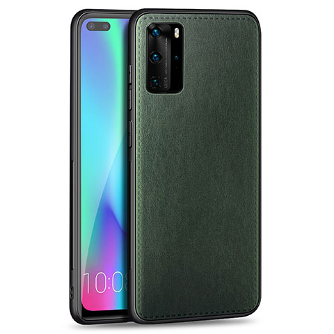 Silikon Hülle Handyhülle Gummi Schutzhülle Leder Tasche S01 für Huawei P40 Pro Grün