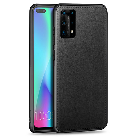 Silikon Hülle Handyhülle Gummi Schutzhülle Leder Tasche S01 für Huawei P40 Pro+ Plus Schwarz