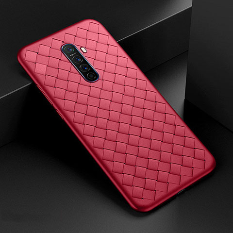 Silikon Hülle Handyhülle Gummi Schutzhülle Leder Tasche S01 für Realme X2 Pro Rot