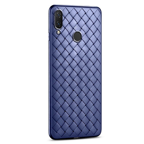 Silikon Hülle Handyhülle Gummi Schutzhülle Leder Tasche S01 für Xiaomi Redmi Note 7 Blau