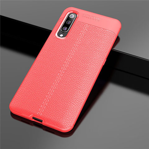 Silikon Hülle Handyhülle Gummi Schutzhülle Leder Tasche S02 für Xiaomi Mi 9 SE Rot