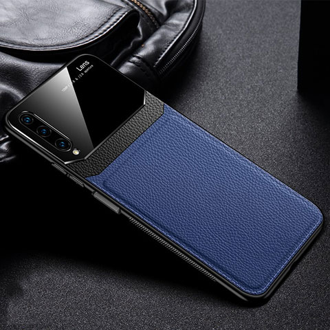 Silikon Hülle Handyhülle Gummi Schutzhülle Leder Tasche S03 für Huawei Y9s Blau