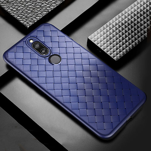 Silikon Hülle Handyhülle Gummi Schutzhülle Leder Tasche S04 für Huawei G10 Blau