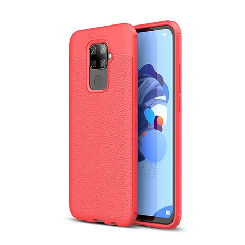 Silikon Hülle Handyhülle Gummi Schutzhülle Leder Tasche S05 für Huawei Nova 5i Pro Rot