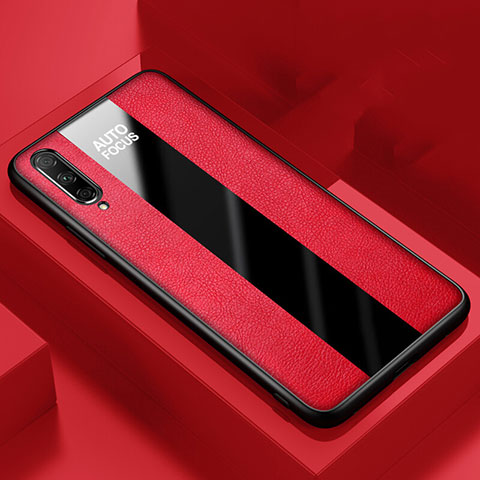 Silikon Hülle Handyhülle Gummi Schutzhülle Leder Tasche S05 für Huawei P Smart Pro (2019) Rot