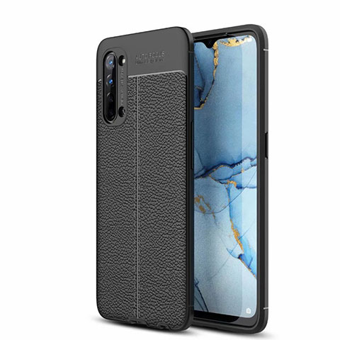 Silikon Hülle Handyhülle Gummi Schutzhülle Leder Tasche S05 für Oppo K7 5G Schwarz