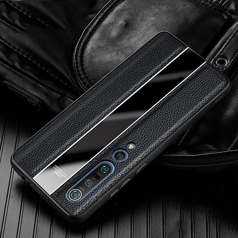 Silikon Hülle Handyhülle Gummi Schutzhülle Leder Tasche S05 für Xiaomi Mi 10 Pro Schwarz