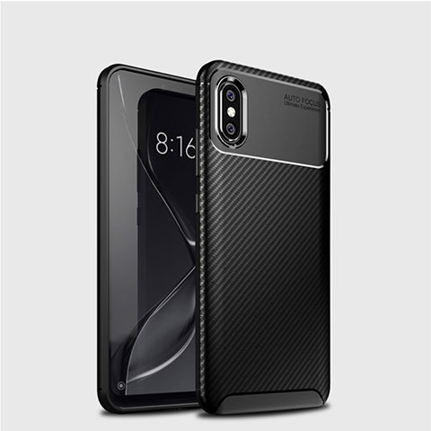 Silikon Hülle Handyhülle Gummi Schutzhülle Tasche Köper A01 für Xiaomi Mi 8 Schwarz