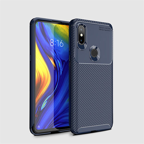 Silikon Hülle Handyhülle Gummi Schutzhülle Tasche Köper A01 für Xiaomi Mi Mix 3 Blau