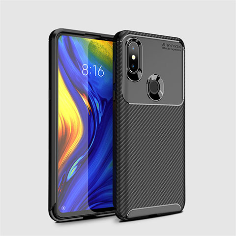 Silikon Hülle Handyhülle Gummi Schutzhülle Tasche Köper A01 für Xiaomi Mi Mix 3 Schwarz