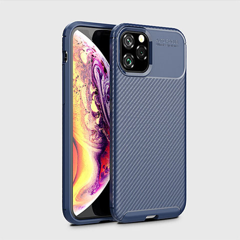 Silikon Hülle Handyhülle Gummi Schutzhülle Tasche Köper für Apple iPhone 11 Pro Blau