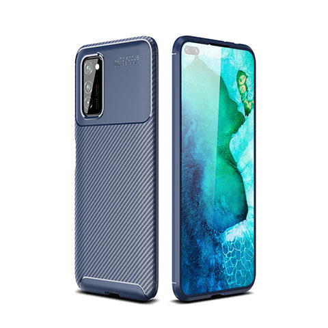 Silikon Hülle Handyhülle Gummi Schutzhülle Tasche Köper für Huawei Honor V30 Pro 5G Blau