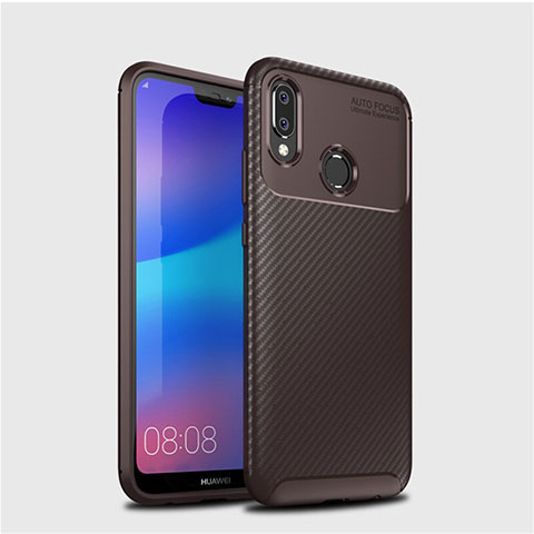 Silikon Hülle Handyhülle Gummi Schutzhülle Tasche Köper für Huawei Nova 3e Braun