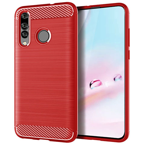 Silikon Hülle Handyhülle Gummi Schutzhülle Tasche Köper für Huawei Nova 4e Rot