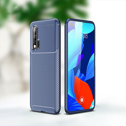 Silikon Hülle Handyhülle Gummi Schutzhülle Tasche Köper für Huawei Nova 6 5G Blau