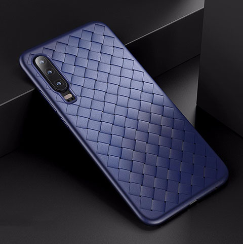 Silikon Hülle Handyhülle Gummi Schutzhülle Tasche Köper für Huawei P30 Blau