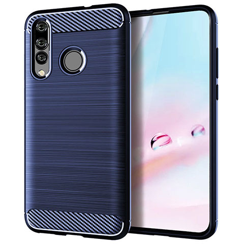 Silikon Hülle Handyhülle Gummi Schutzhülle Tasche Köper für Huawei P30 Lite New Edition Blau