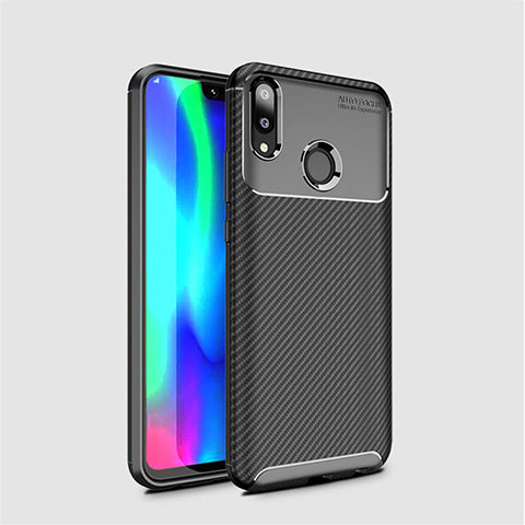 Silikon Hülle Handyhülle Gummi Schutzhülle Tasche Köper für Huawei Y7 Pro (2019) Schwarz