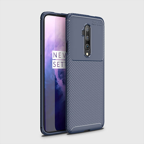 Silikon Hülle Handyhülle Gummi Schutzhülle Tasche Köper für OnePlus 7T Pro 5G Blau