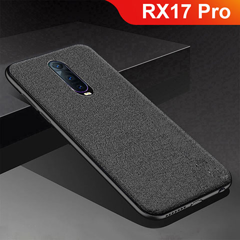 Silikon Hülle Handyhülle Gummi Schutzhülle Tasche Köper für Oppo RX17 Pro Schwarz