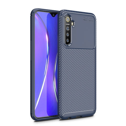 Silikon Hülle Handyhülle Gummi Schutzhülle Tasche Köper für Realme X2 Blau