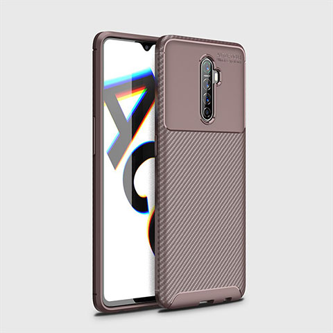 Silikon Hülle Handyhülle Gummi Schutzhülle Tasche Köper für Realme X2 Pro Braun