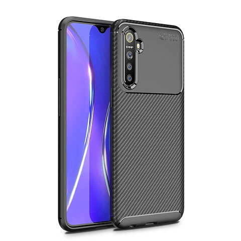 Silikon Hülle Handyhülle Gummi Schutzhülle Tasche Köper für Realme XT Schwarz