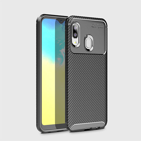 Silikon Hülle Handyhülle Gummi Schutzhülle Tasche Köper für Samsung Galaxy A20e Schwarz