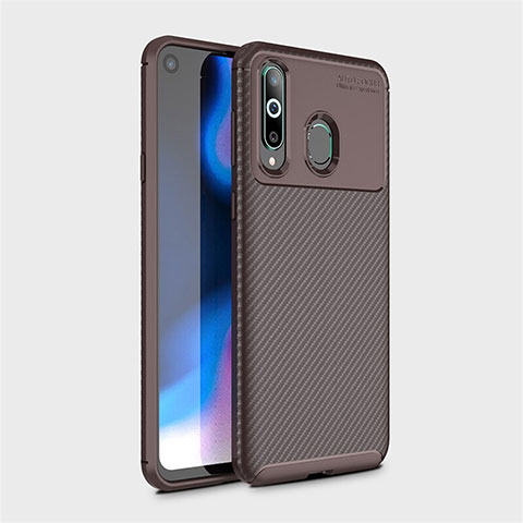 Silikon Hülle Handyhülle Gummi Schutzhülle Tasche Köper für Samsung Galaxy A8s SM-G8870 Braun