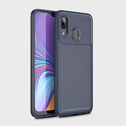 Silikon Hülle Handyhülle Gummi Schutzhülle Tasche Köper für Samsung Galaxy M10S Blau