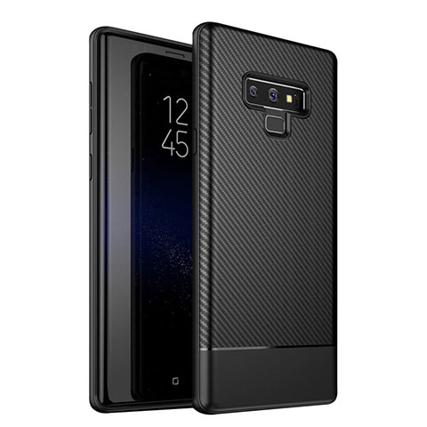 Silikon Hülle Handyhülle Gummi Schutzhülle Tasche Köper für Samsung Galaxy Note 9 Schwarz