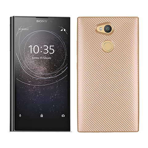 Silikon Hülle Handyhülle Gummi Schutzhülle Tasche Köper für Sony Xperia L2 Gold