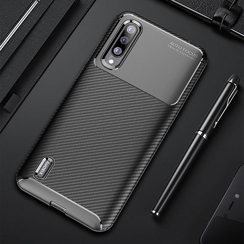 Silikon Hülle Handyhülle Gummi Schutzhülle Tasche Köper für Xiaomi CC9e Schwarz