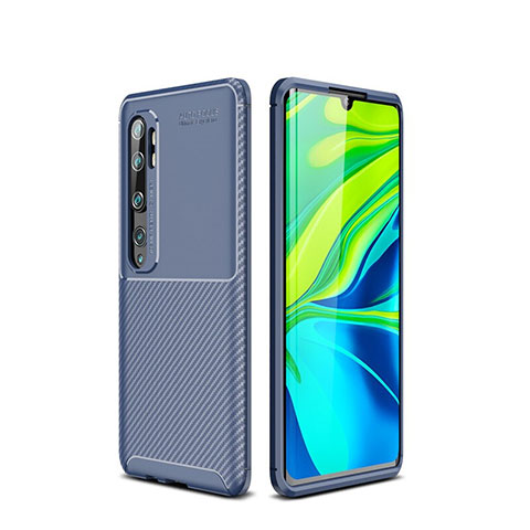 Silikon Hülle Handyhülle Gummi Schutzhülle Tasche Köper für Xiaomi Mi Note 10 Pro Blau